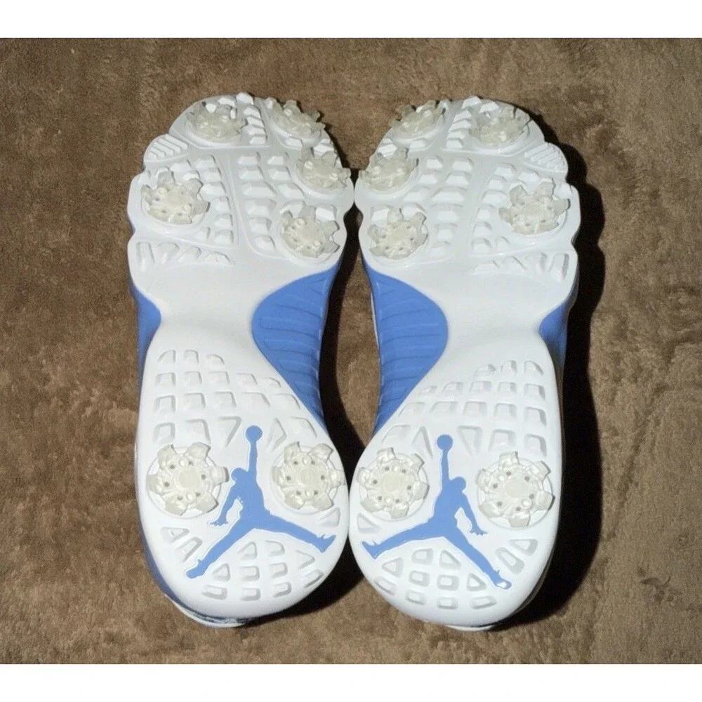 New Nike Air Jordan 9 Retro Low G Golf UNC University Blue White FJ5934-101